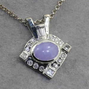 Lavender Jade Necklace