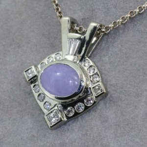 Lavender Jade Necklace